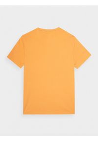 outhorn - T-shirt z nadrukiem męski - żółty. Okazja: na co dzień. Kolor: żółty. Materiał: bawełna, dzianina. Wzór: nadruk. Styl: casual #3