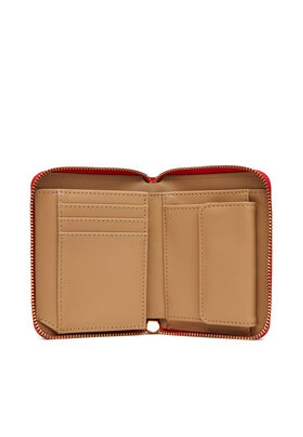 Love Moschino - LOVE MOSCHINO Mały Portfel Damski JC5734PP0MKG0500 Czerwony. Kolor: czerwony. Materiał: skóra