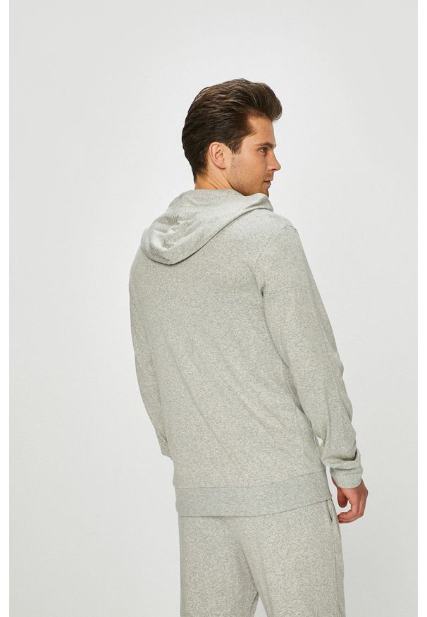 Calvin Klein Underwear - Bluza. Okazja: na co dzień. Typ kołnierza: kaptur. Kolor: szary. Materiał: dzianina. Styl: casual