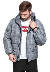 Lee - LEE PUFFER JACKET MĘSKA KURTKA ZIMOWA OFF WHITE L87XUKMK. Typ kołnierza: kołnierzyk stójkowy. Sezon: zima