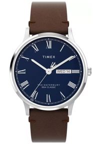 Timex - Zegarek Męski TIMEX Classic Waterbury TW2W14900. Materiał: skóra. Styl: klasyczny, elegancki #1