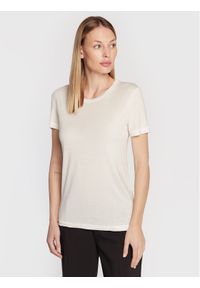 Bruuns Bazaar T-Shirt Katka BBW1072 Biały Regular Fit. Kolor: biały. Materiał: lyocell