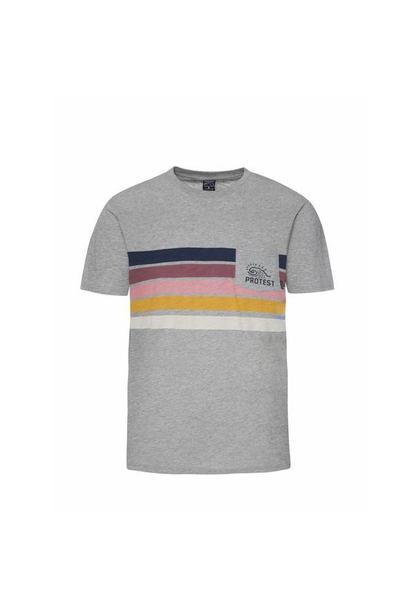 Koszulka Protest Prtjudoc. Kolor: szary. Wzór: nadruk, kolorowy. Sezon: lato
