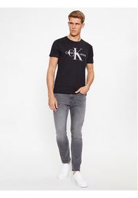 Calvin Klein Jeans T-Shirt J30J320806 Czarny Slim Fit. Kolor: czarny. Materiał: bawełna #3