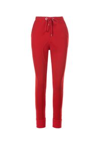Born2be - Czerwone Spodnie Dresowe Peilophi. Kolor: czerwony. Materiał: dresówka. Długość: długie #5