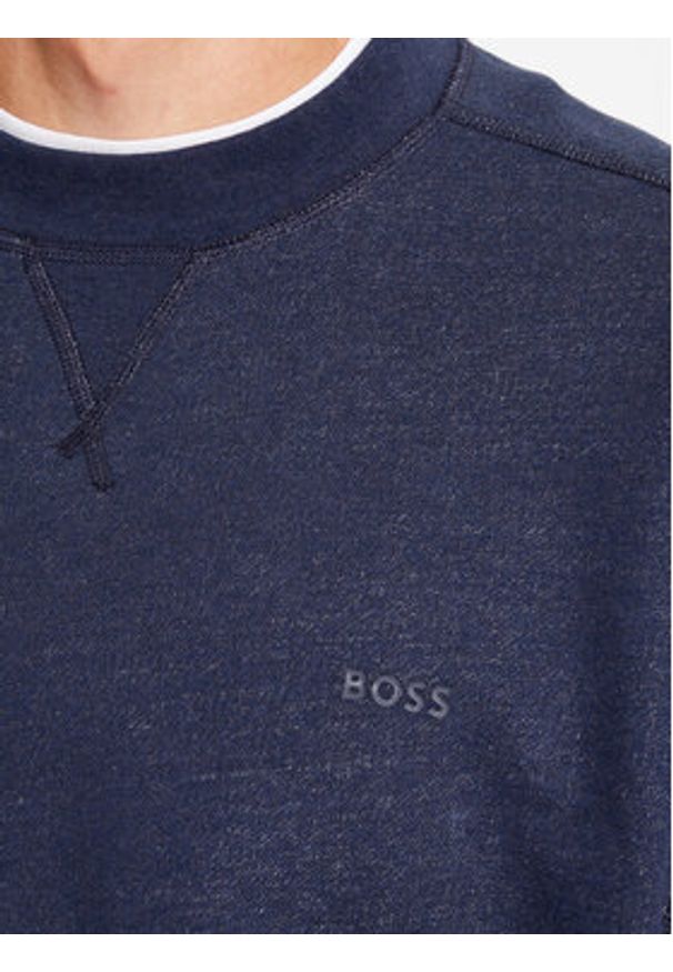 BOSS - Boss Bluza Weglitchstitch 50499274 Granatowy Regular Fit. Kolor: niebieski. Materiał: bawełna