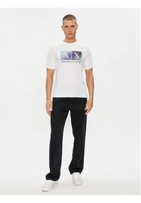 Armani Exchange T-Shirt 3DZTJB ZJBYZ 1116 Biały Regular Fit. Kolor: biały. Materiał: bawełna