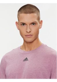 Adidas - adidas T-Shirt Mélange IJ8959 Fioletowy Regular Fit. Kolor: fioletowy. Materiał: bawełna #2