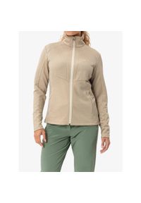 Bluza polarowa damska Vaude Skomer Hiking SC Jacket. Kolor: beżowy. Materiał: polar