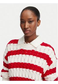 Tommy Jeans Sweter DW0DW22926 Czerwony Loose Fit. Kolor: czerwony. Materiał: bawełna #3