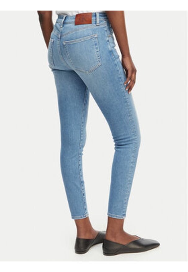 Calvin Klein Jeans Jeansy LV047F489G Niebieski Skinny Fit. Kolor: niebieski