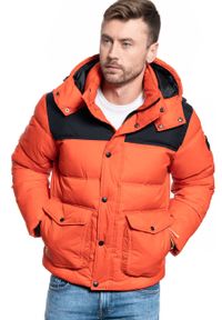 Lee - MĘSKA KURTKA ZIMOWA LEE PUFFER JACKET POINCIANA L86NSZOL. Sezon: zima