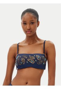 SELMARK - Selmark Góra od bikini BN223 Granatowy. Kolor: niebieski. Materiał: syntetyk