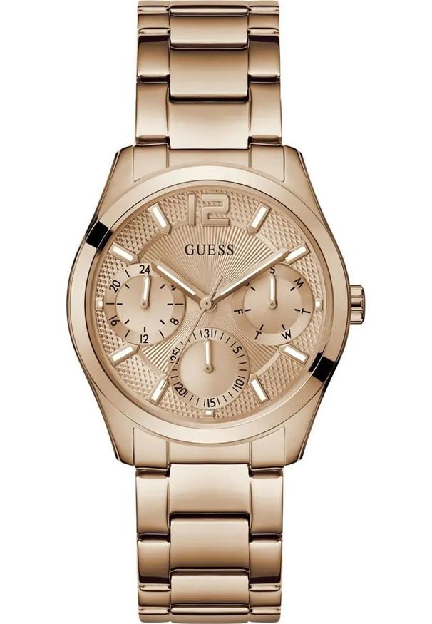 Zegarek damski Guess GW0760L3 różowe złoto. Kolor: złoty, wielokolorowy, różowy