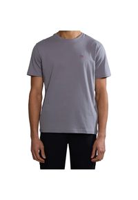 Koszulka męska Napapijri Salis. Kolor: szary. Sport: turystyka piesza #1