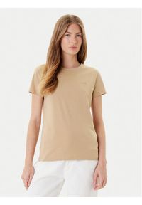 BOSS T-Shirt C_Esogo_1 50506973 Beżowy Slim Fit. Kolor: beżowy. Materiał: bawełna