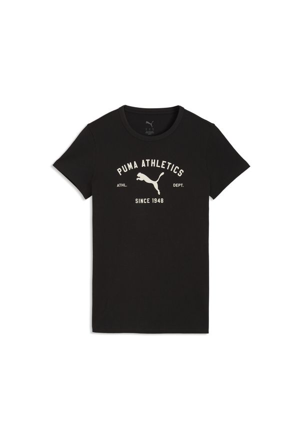 Puma - Damska koszulka PUMA Class z grafiką PUMA. Kolor: czarny