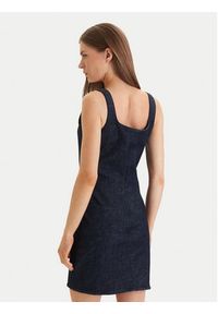 Calvin Klein Sukienka codzienna Sculpt LV047F793G Granatowy Slim Fit. Okazja: na co dzień. Kolor: niebieski. Materiał: syntetyk. Typ sukienki: proste. Styl: casual #2