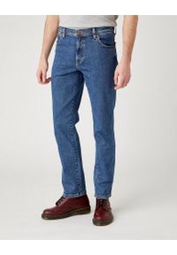 Wrangler - MĘSKIE SPODNIE JEANSOWE WRANGLER TEXAS SLIM STONEWASH W12S33010