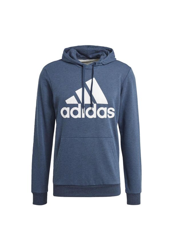Adidas - Bluza z kapturem adidas Essentials Big Logo. Typ kołnierza: kaptur. Kolor: biały, wielokolorowy, niebieski. Materiał: bawełna, materiał
