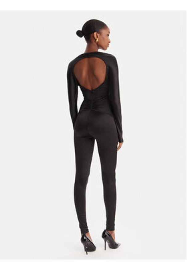 Elisabetta Franchi Kombinezon TU-043-51E2-V500 Czarny Slim Fit. Kolor: czarny. Materiał: syntetyk