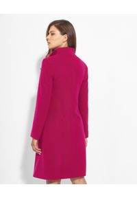 CINZIA ROCCA - Kaszmirowy płaszcz w kolorze fuksji. Kolor: różowy, wielokolorowy, fioletowy. Materiał: kaszmir #3