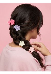 Sinsay - Spinki do włosów w kształcie kwiata 4 pack - wielobarwny #1