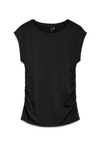 Vero Moda T-Shirt Avasarah 10342876 Czarny Slim Fit. Kolor: czarny. Materiał: lyocell #4