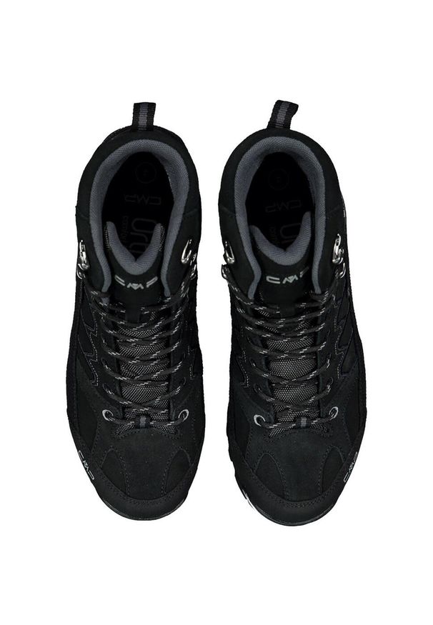 Buty trekkingowe męskie CMP Moon Mid WP. Kolor: czarny. Materiał: guma, skóra, zamsz, materiał, syntetyk