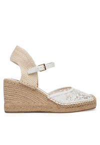 Lauren Ralph Lauren - LAUREN RALPH LAUREN Espadryle 802P06403001 Biały. Kolor: biały. Materiał: materiał #1
