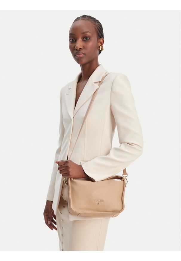 Patrizia Pepe Torebka 8B0316/L177-R874 Beżowy. Kolor: beżowy. Materiał: skórzane