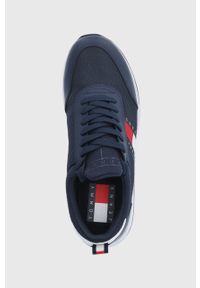 Tommy Jeans buty kolor granatowy. Nosek buta: okrągły. Zapięcie: sznurówki. Kolor: niebieski. Materiał: guma #4