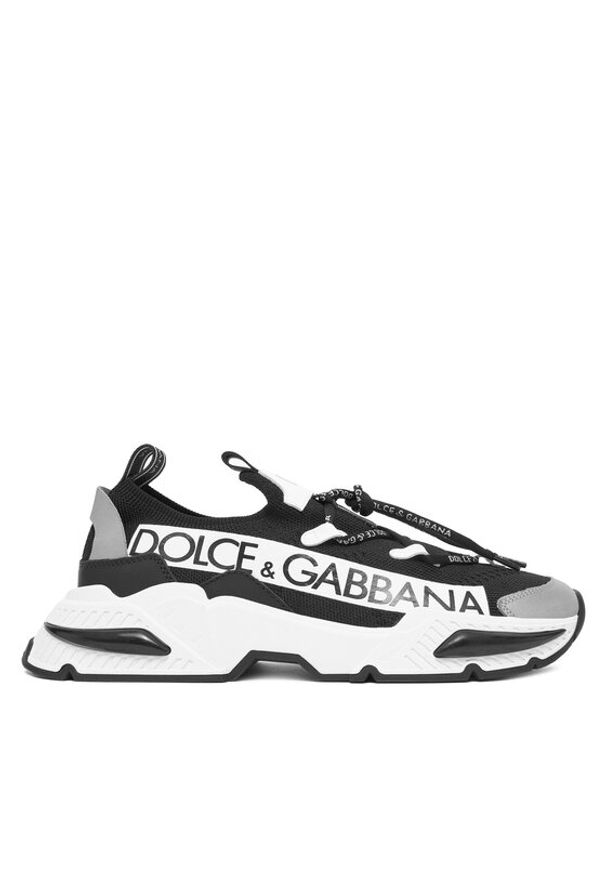 DOLCE & GABBANA - Dolce&Gabbana Sneakersy DA5203 AB068 Czarny. Kolor: czarny. Materiał: materiał