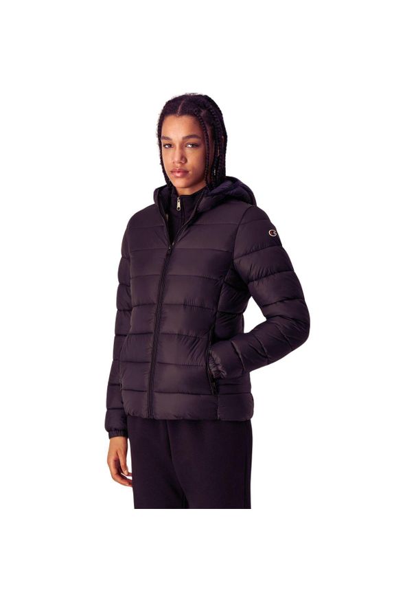 Kurtka damska Champion Hooded Polyfilled. Kolor: fioletowy. Materiał: puch