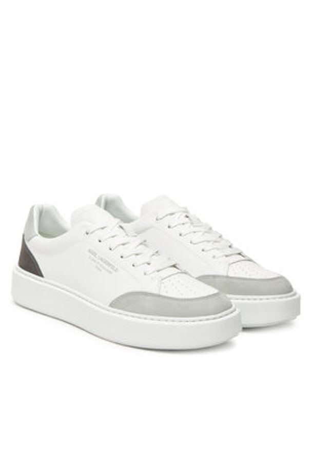 Karl Lagerfeld - KARL LAGERFELD Sneakersy KL52241 Biały. Kolor: biały. Materiał: skóra