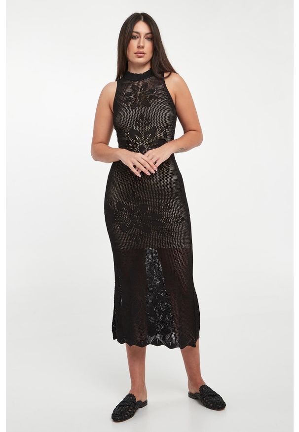 Twinset Milano - Sukienka ażurowa TWINSET. Wzór: ażurowy