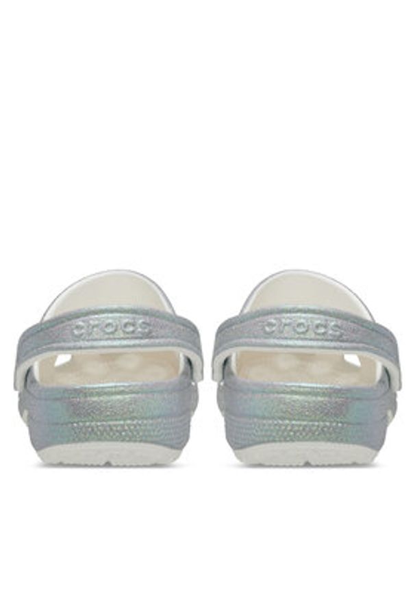 Crocs Klapki Classic Iridescent Glitter Clog 211005 Srebrny. Kolor: srebrny