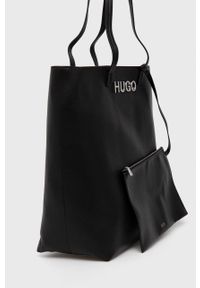 Hugo Torebka kolor czarny. Kolor: czarny. Rodzaj torebki: na ramię #2