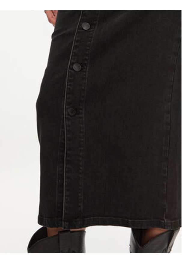 Miss Sixty Spódnica jeansowa 6L3KJ5870000 Czarny Regular Fit. Kolor: czarny. Materiał: bawełna