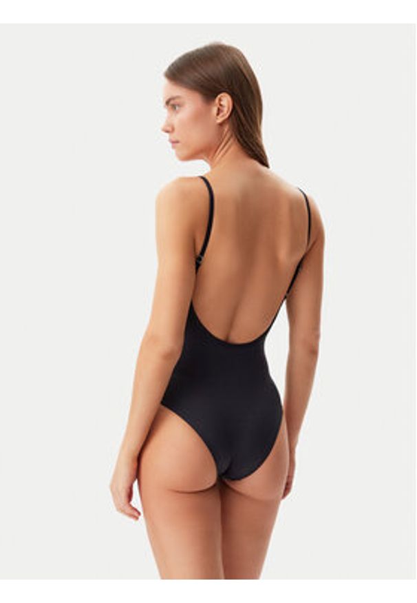 Guess Strój kąpielowy E5GJ14 MC040 Czarny Regular Fit. Kolor: czarny. Materiał: syntetyk