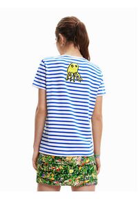 Desigual T-Shirt Paris 23SWTK05 Niebieski Regular Fit. Kolor: niebieski. Materiał: bawełna