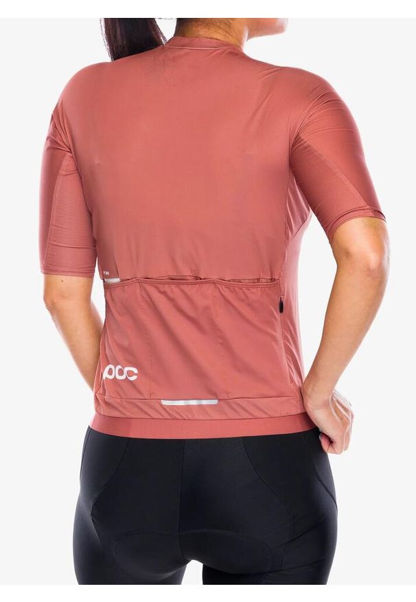 Koszulka rowerowa damska POC Pristine Jersey. Kolor: żółty, różowy, wielokolorowy, pomarańczowy. Materiał: jersey