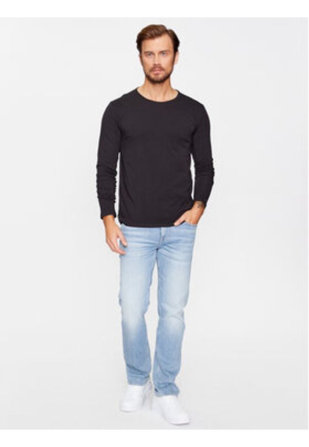 TOMMY HILFIGER - Tommy Hilfiger Komplet longsleeve UM0UM03022 Czarny Slim Fit. Kolor: czarny. Materiał: bawełna. Długość rękawa: długi rękaw