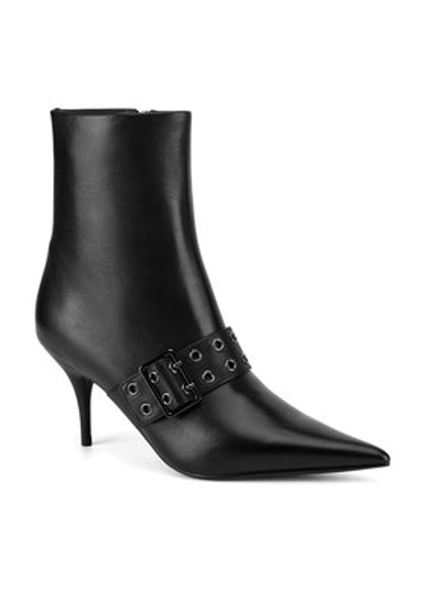 Eva Minge Botki BUSMA-SLT062-651 Czarny. Kolor: czarny. Materiał: skóra