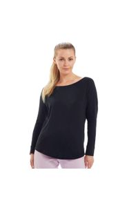 MANTIS - Damska Koszulka Z Długim Rękawem O Luźnym Kroju. Kolor: czarny. Długość rękawa: długi rękaw. Długość: długie #2
