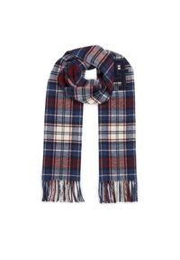 TOMMY HILFIGER - Tommy Hilfiger Szalik Th Monogram Tartan Scarf AM0AM11984 Niebieski. Kolor: niebieski. Materiał: wełna #1