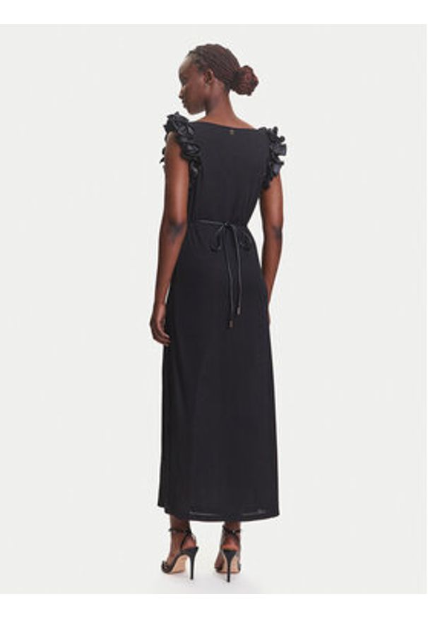 Fracomina Sukienka koktajlowa FR25SD3005J46301 Czarny Regular Fit. Kolor: czarny. Materiał: syntetyk. Styl: wizytowy