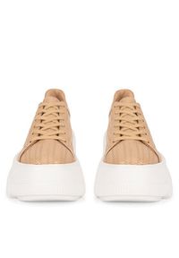 Badura Sneakersy CASI-01W1-004 Beżowy. Kolor: beżowy. Materiał: skóra #7