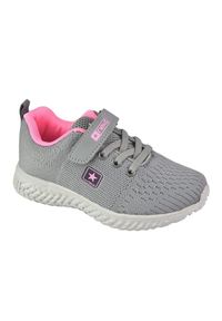 NEWS buty sportowe na rzepy 22DZ23-4843-M Grey różowe szare. Zapięcie: rzepy. Kolor: różowy, wielokolorowy, szary. Materiał: materiał #9