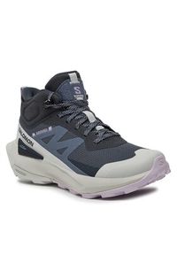 salomon - Salomon Trekkingi Elixir Activ Mid Gore-Tex L47457400 Szary. Kolor: szary. Materiał: materiał #6